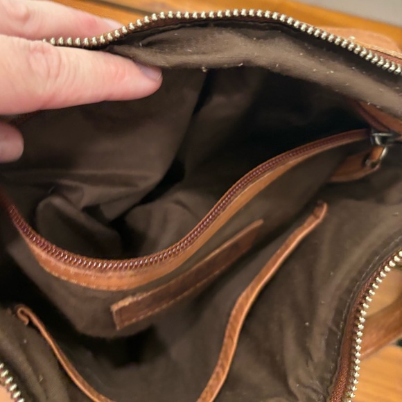 Vilenca Holland Woven Brown Supple Leather Crossbody Bag Anthropologie - Picture 7 of 11